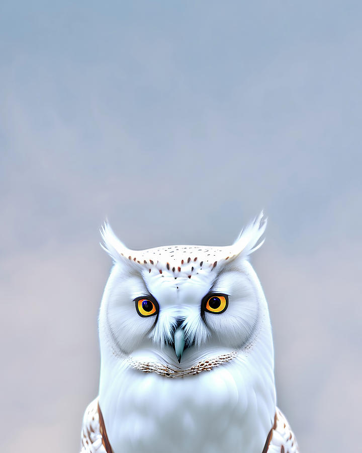 Snow Owl Painting by Bob Orsillo