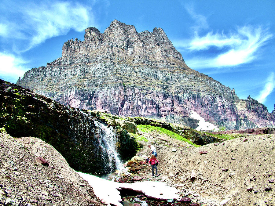 Clements Mountain Near Hidden Lake Overlook Trail In Glacier National Park Montana Photograph