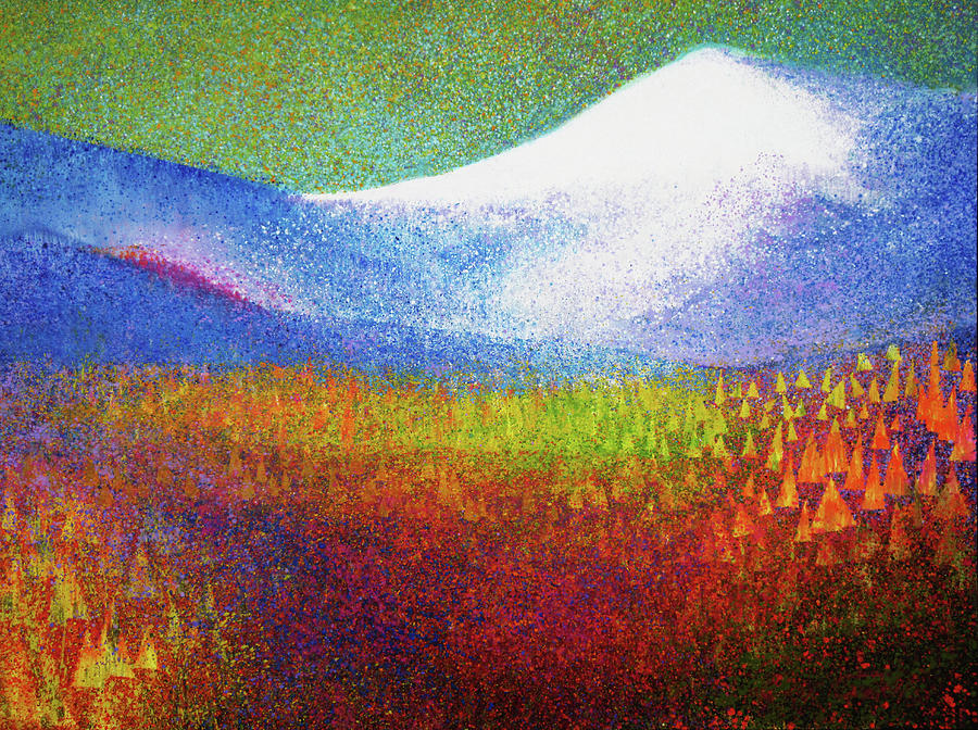 Snow Peak Painting by Gregg Caudell