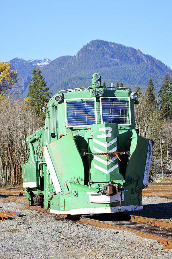 Snow removal engine in Gold Bar Washington Photograph by Jeff Swan