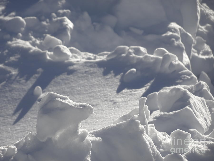 Snow Shapes Winter Photograph by GJ Glorijean