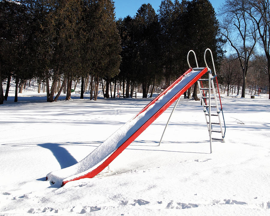 Snow Slide Photograph by Scott Olsen