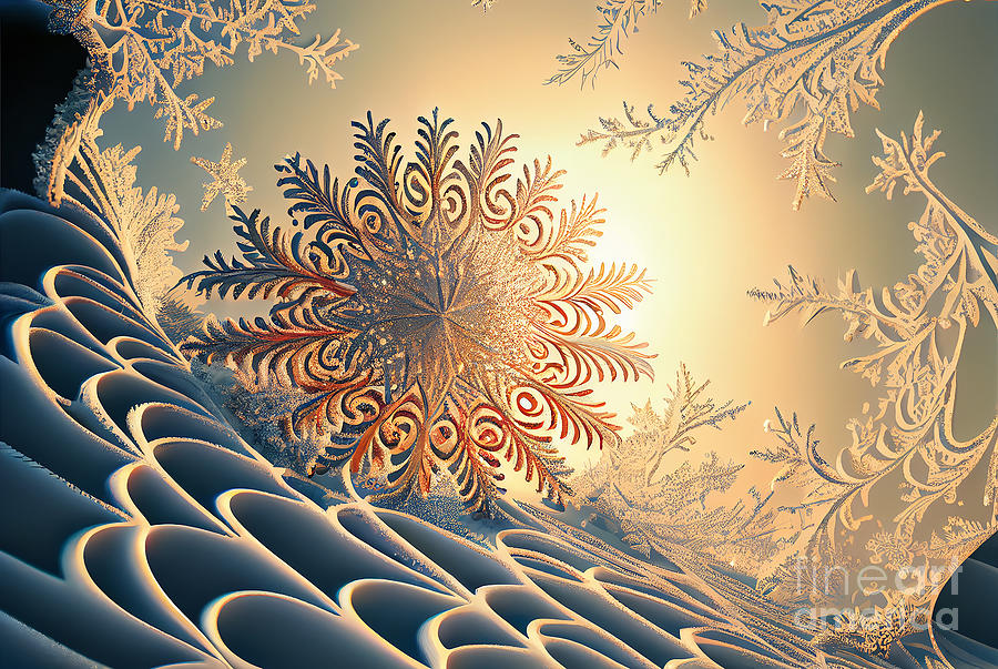 Snow Stars Digital Art