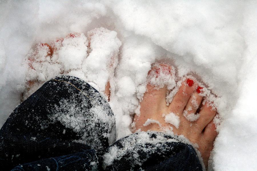 Snow Toes Photograph by Angela Auclair
