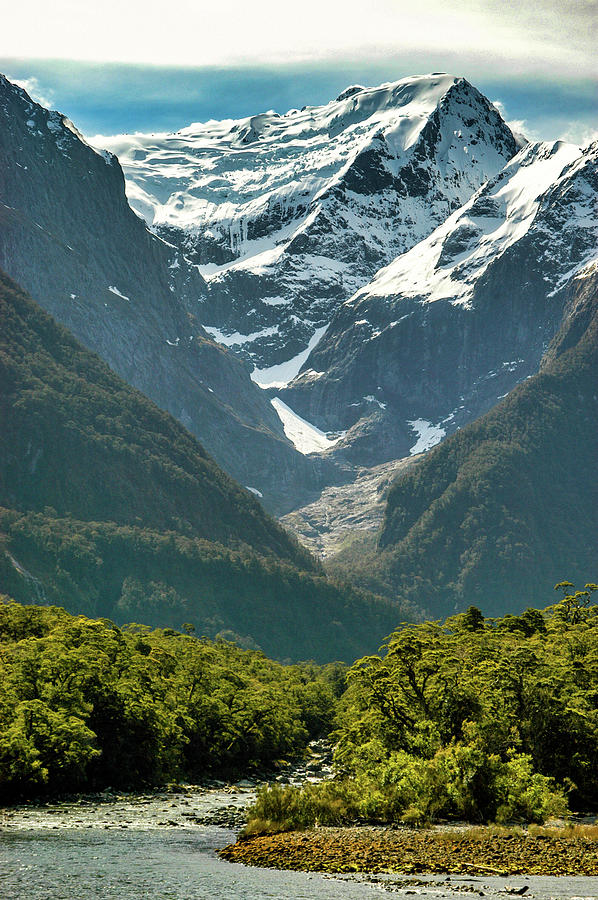 Snow Topped Mountain, New Zealand Photograph by Mark Llewellyn