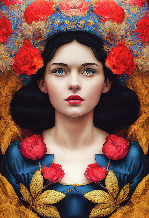 Snow White Digital Art By Billy Bateman Fine Art America