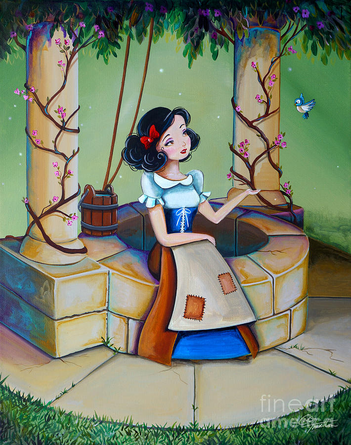 Snow White Painting by Cindy Thornton