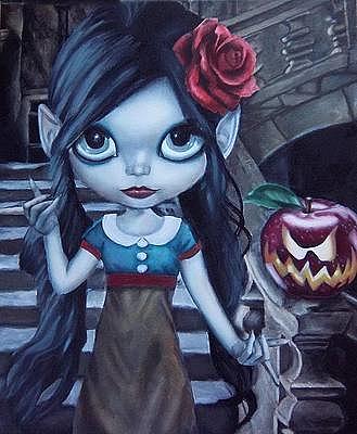 Snow White Painting - Snow White by Lori Keilwitz