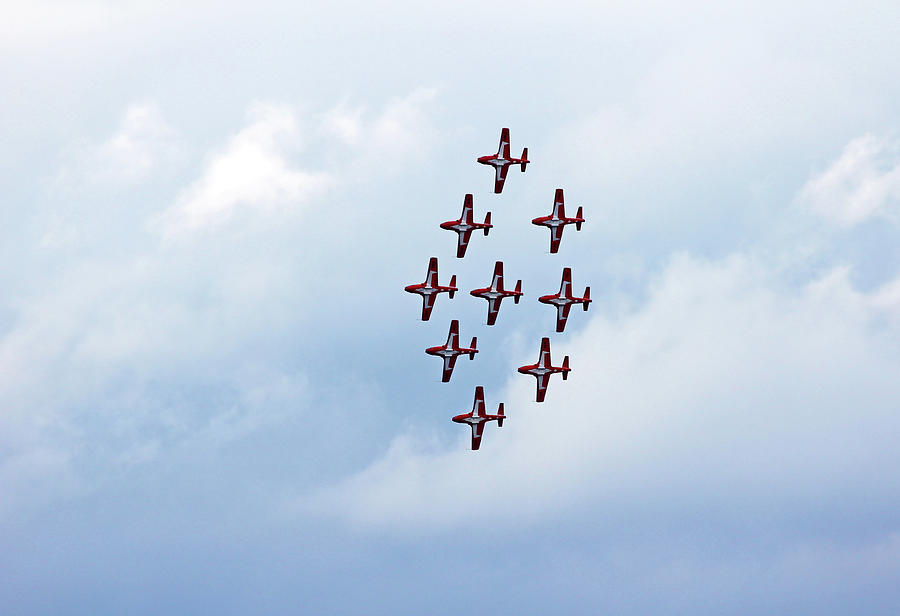 Snowbirds In Formation Photograph