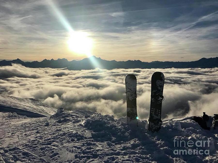 Snowboarding in Heaven Photograph by Manuelas Camera Obscura