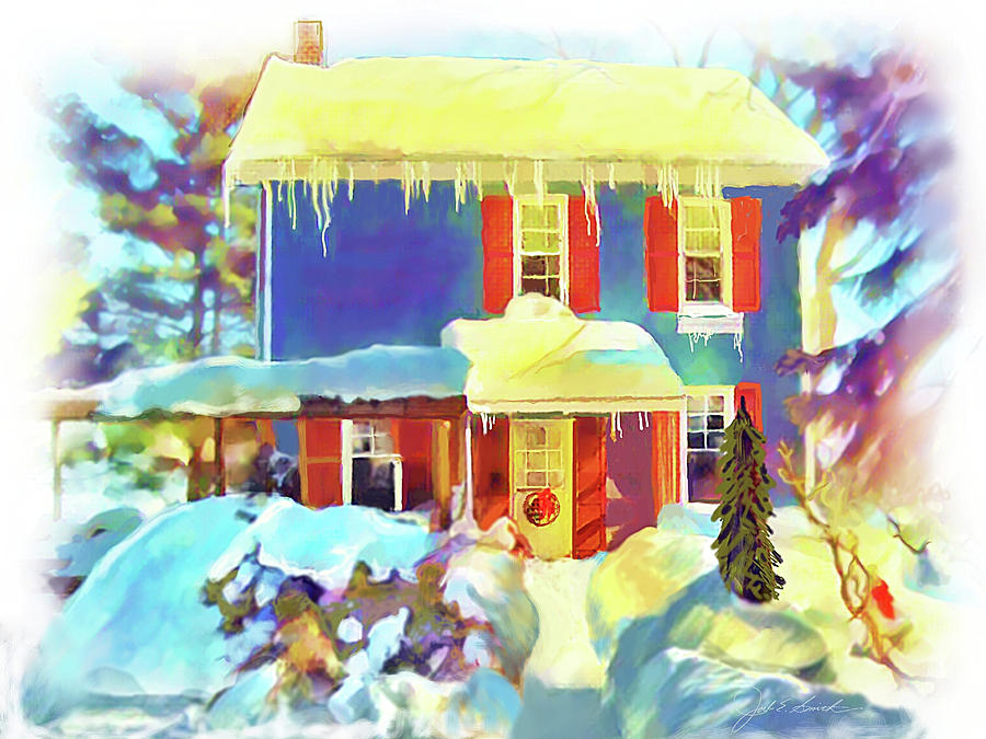 Snowbound Christmas Painting by Joel Smith
