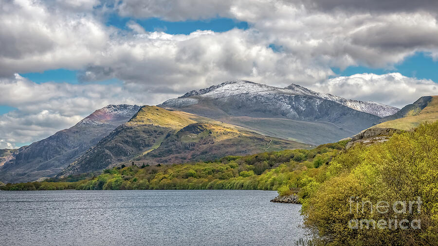 Snowdon from Padarn Lake Llanberis Photograph by Adrian Evans