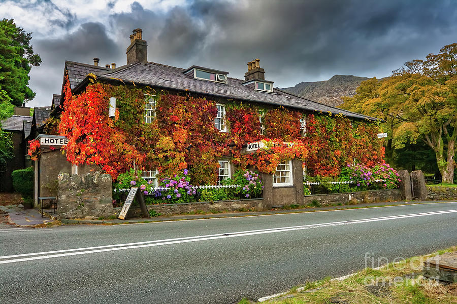 Snowdonia National Park Photograph - Snowdon Hotel Wales by Adrian Evans