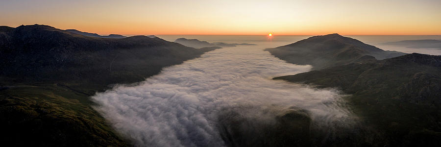 Snowdonia Wales sunrise cloud inversion Photograph by Sonny Ryse
