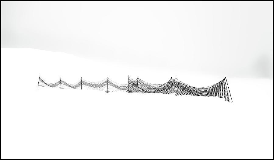 Snowdrift Net, Black Forest Photograph by Imi Koetz