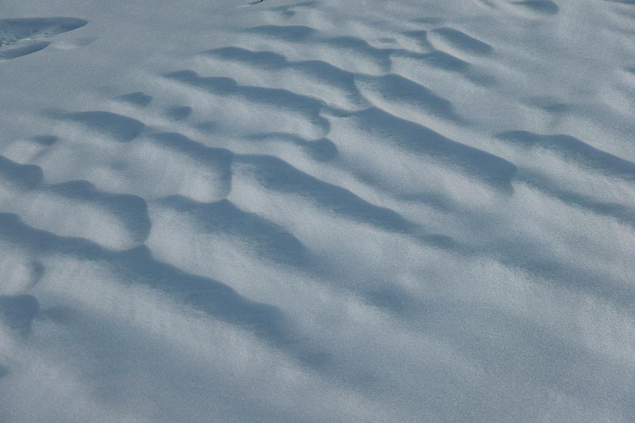 Snowdrift Texture Photograph by Karen Rispin