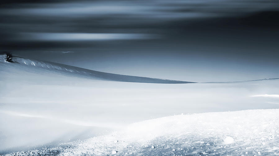 Abstract Photograph - Snowdrifts, Black Forest by Imi Koetz
