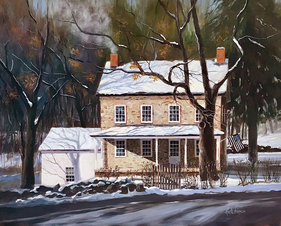 Winter Painting - Snowed In by Diane Hutchinson