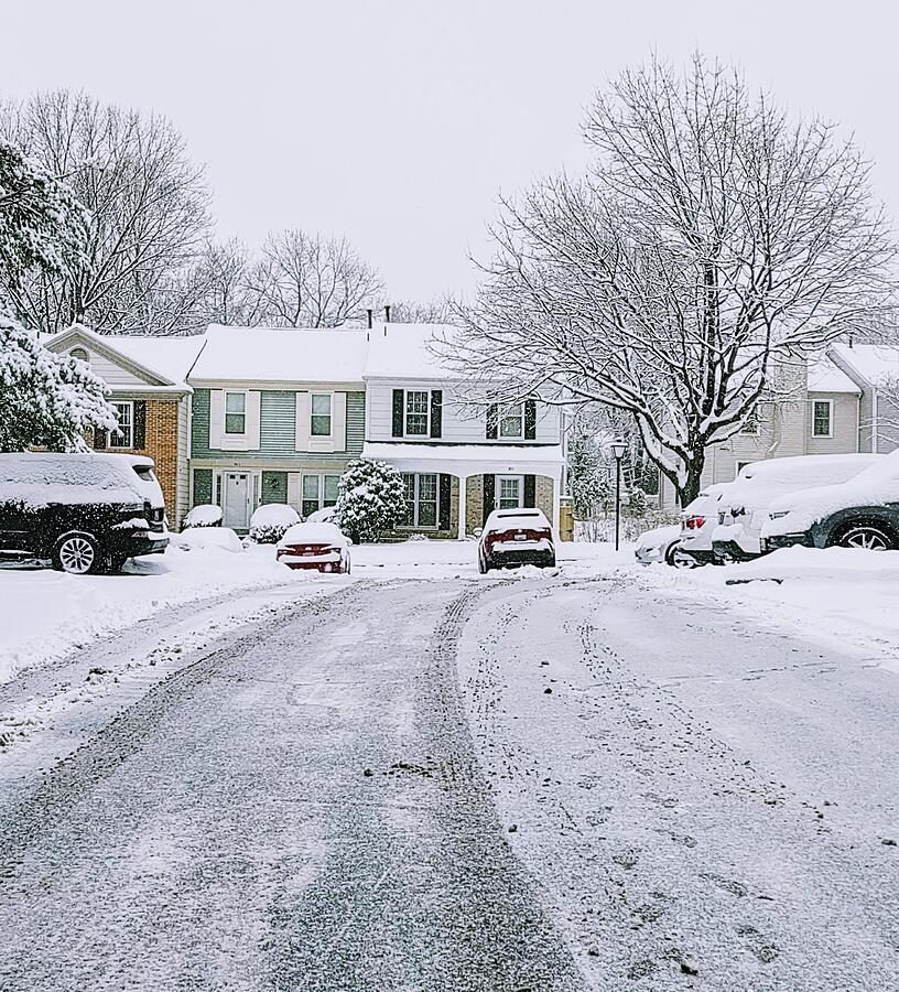 Snowfall Beauty in the Neighborhood Photograph by Emmy Marie Vickers