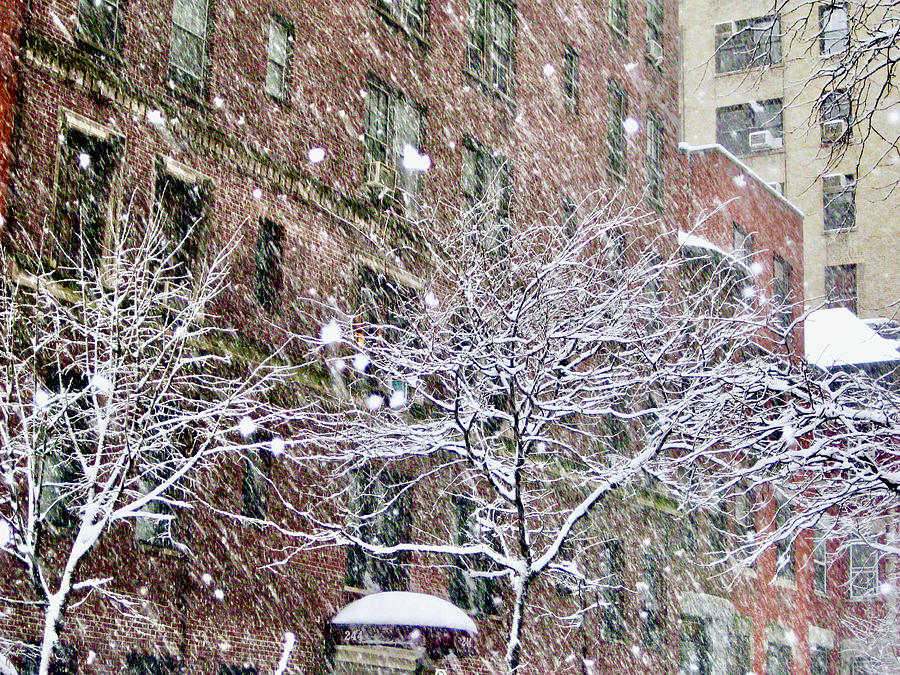 Snowfall in New York Photograph by Hegine Nazarian - Pixels