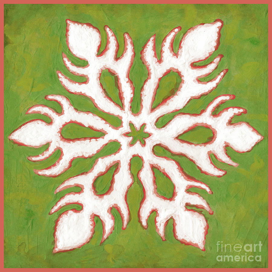 Snowfire 26. Snowflake Painting Series. Painting by Amy E Fraser