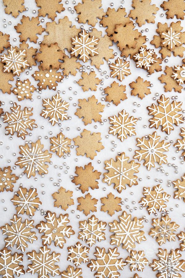 Snowflake Cookies Photograph by Tim Gainey