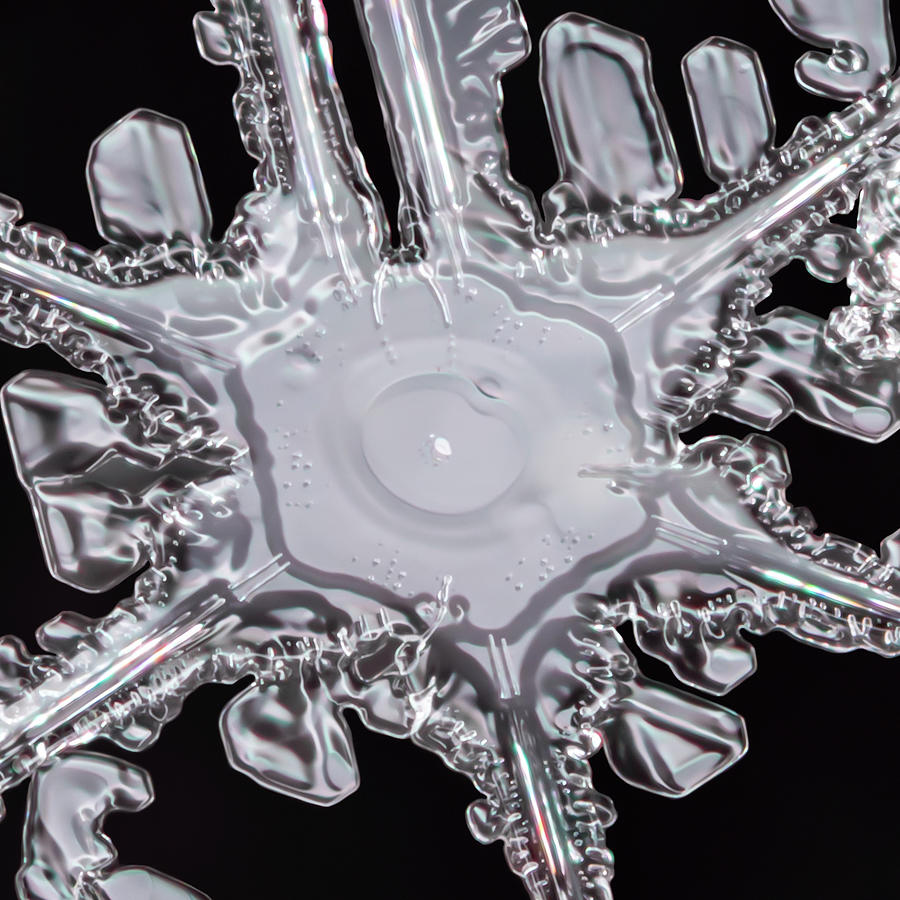 Snowflake Core Photograph by Brian Caldwell