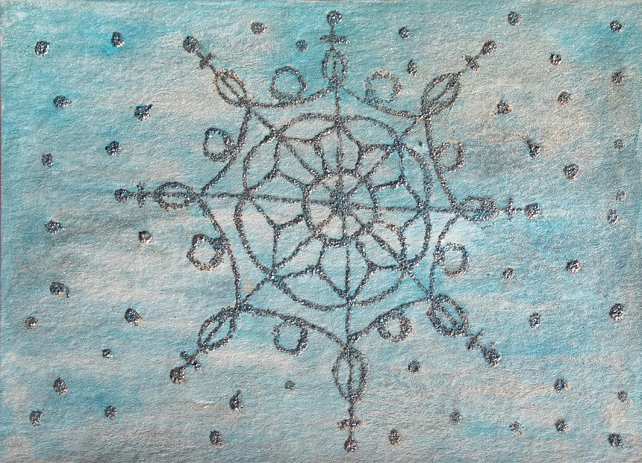 Snowflake Painting by Jean Haynes