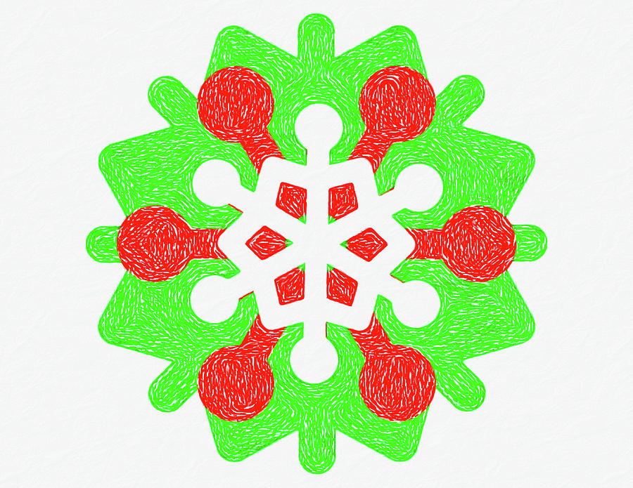 Snowflake No. 101 Digital Art by Sandy Taylor