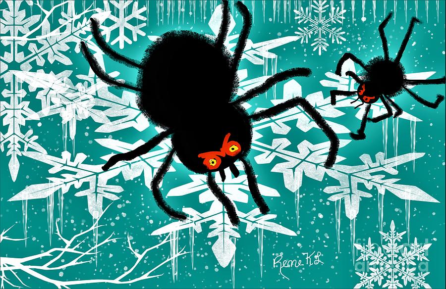 Snowflake Spiders Digital Art by Rene KL - Fine Art America