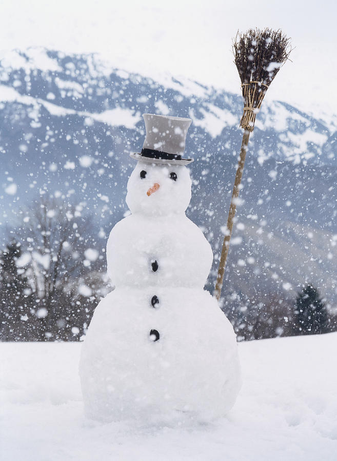 Snowman Photograph by Christian Adams