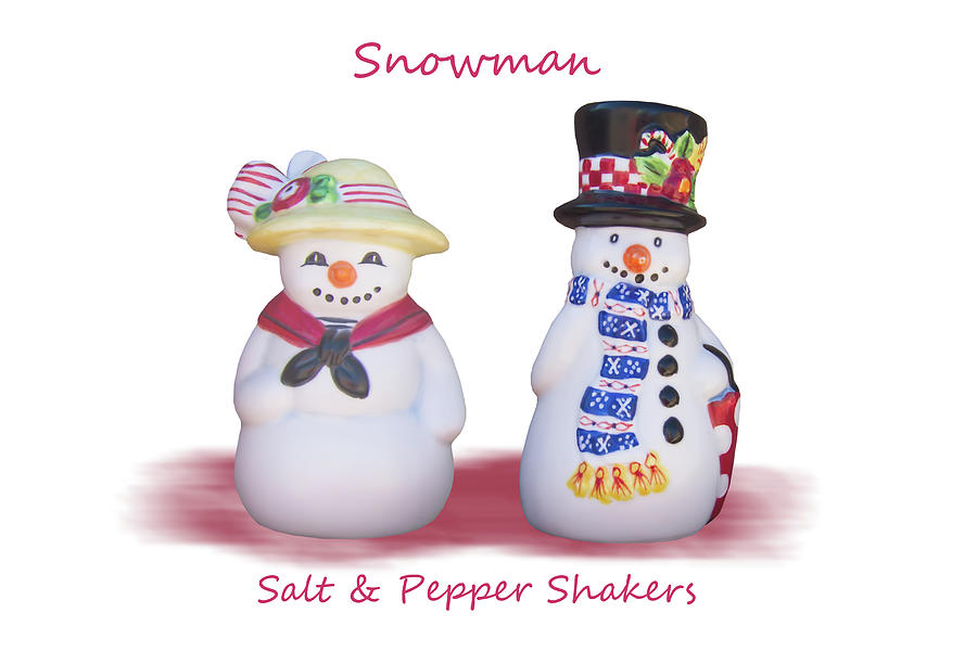 snowman salt and pepper shakers