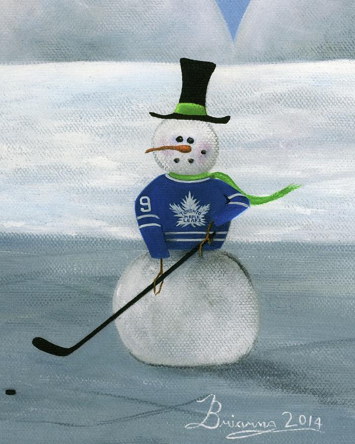 Snowman Toronto Painting