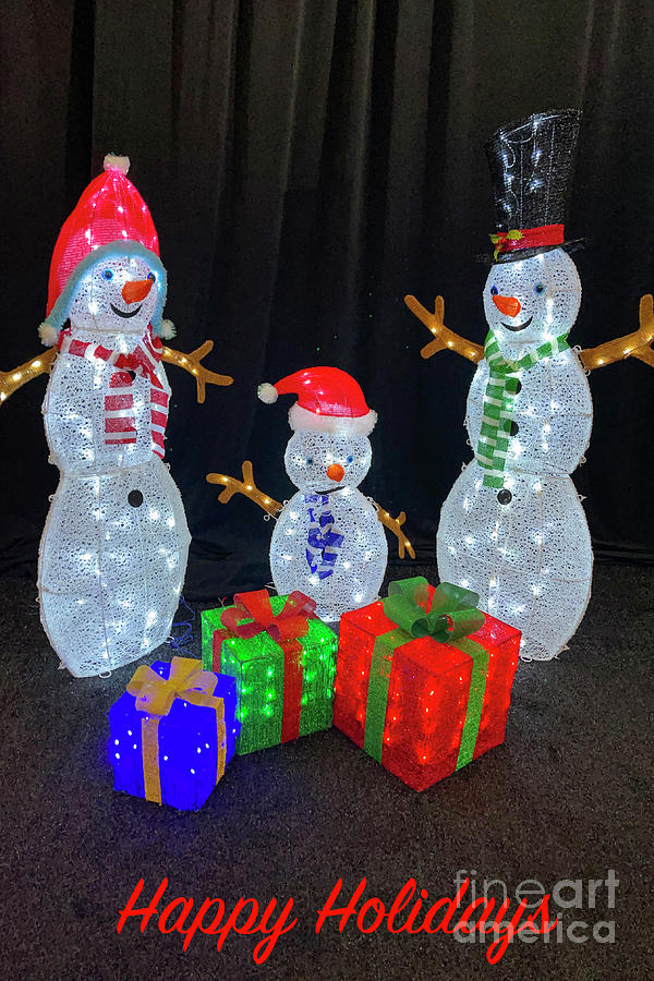 Snowmen and Gifts Photograph by Nina Prommer