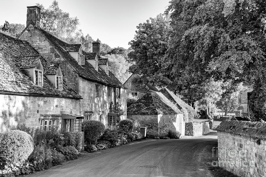 Snowshill Village Cotswolds Monochrome Photograph by Tim Gainey