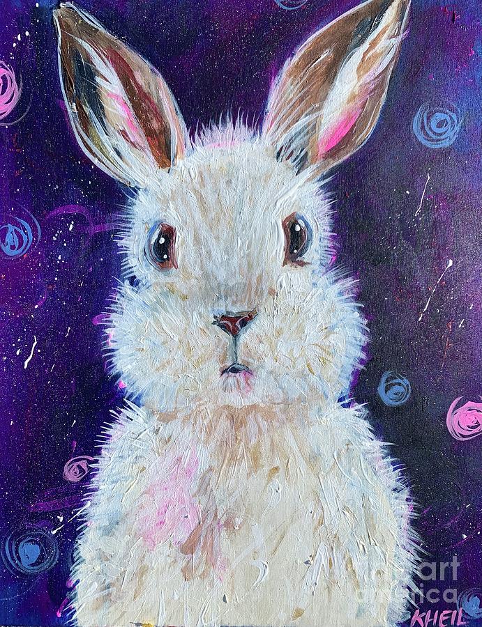 Snowshoe Hare  Painting by Kim Heil