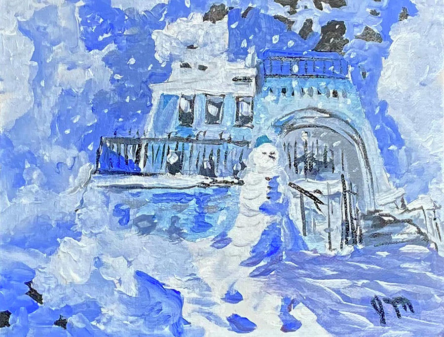 Snowy Blues Painting by John Macarthur