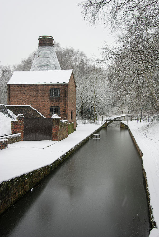 Snowy canal Photograph by Average Images