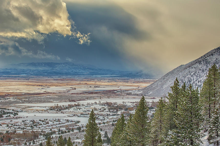 Snowy Carson Valley Photograph by Marc Crumpler