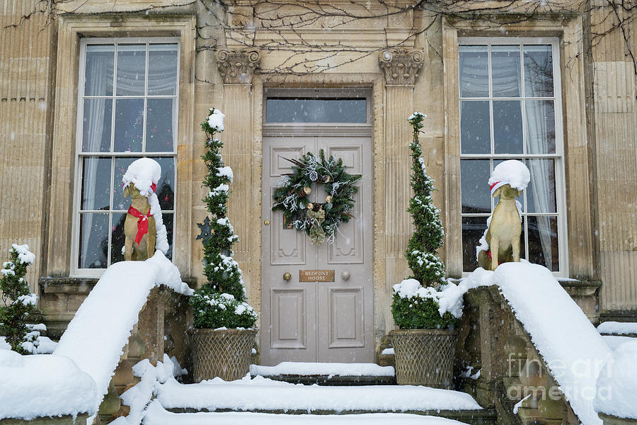 Snowy Christmas House Chipping Campden Photograph by Tim Gainey Fine