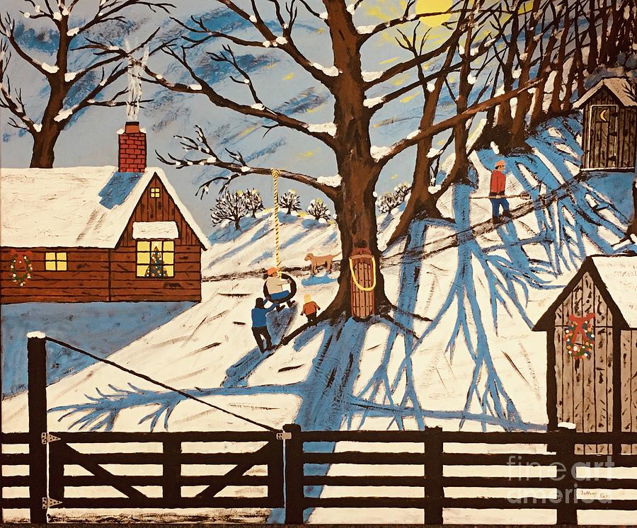 Winter Painting -   Winter Country Christmas  by Jeffrey Koss