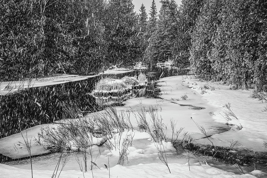 Snowy Creek Photograph by David Heilman