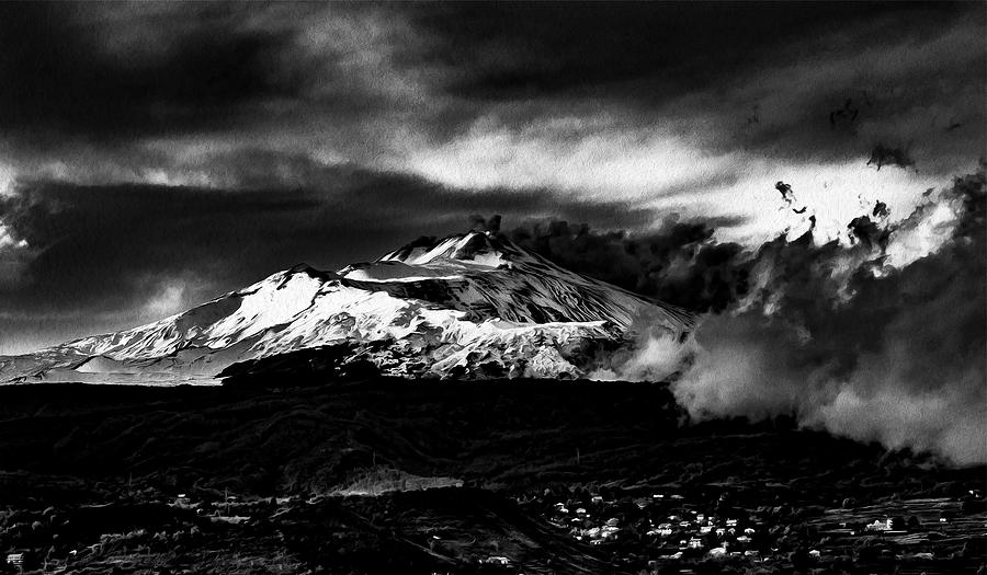 Snowy Etna Photograph by Al Fio Bonina