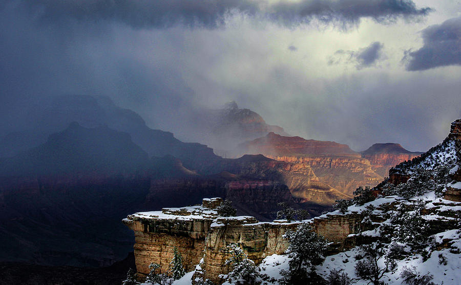 Snowy Grand Canyon 15 Photograph by Linda Gray - Fine Art America