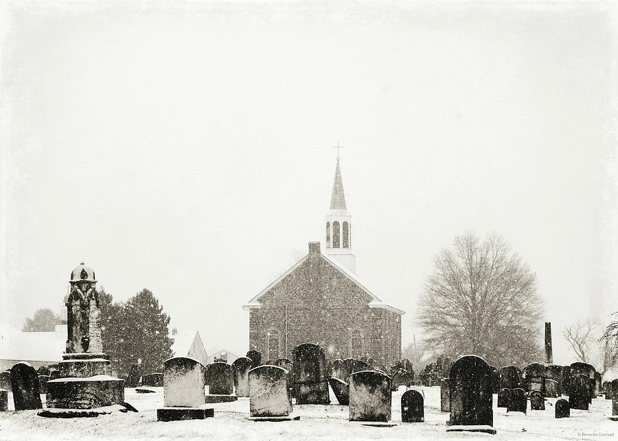 Snowy Graveyard Photograph by Dark Whimsy