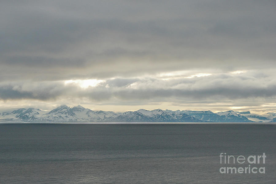 Snowy Hillsides of Svalbard #2 Photograph by Nancy Gleason