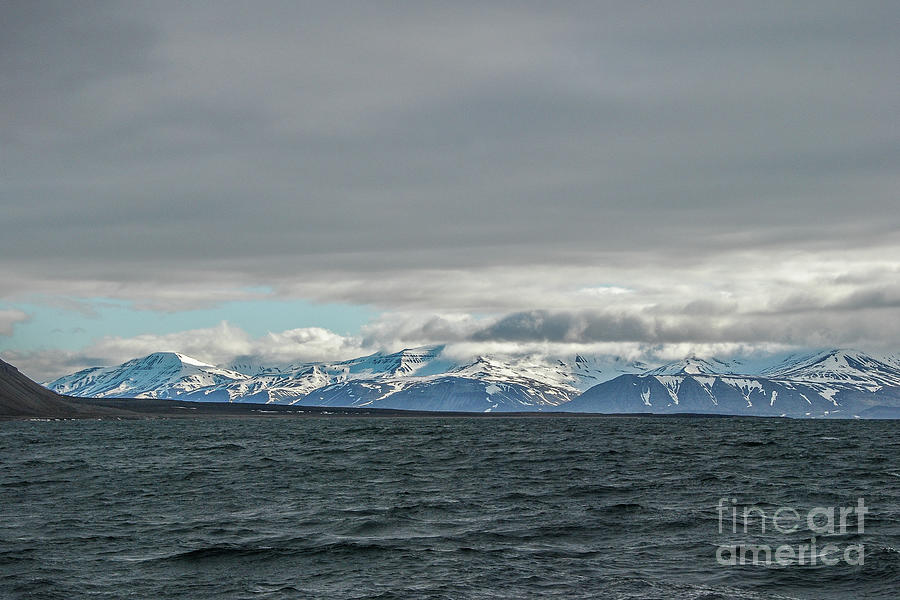 Snowy Hillsides of Svalbard Photograph by Nancy Gleason