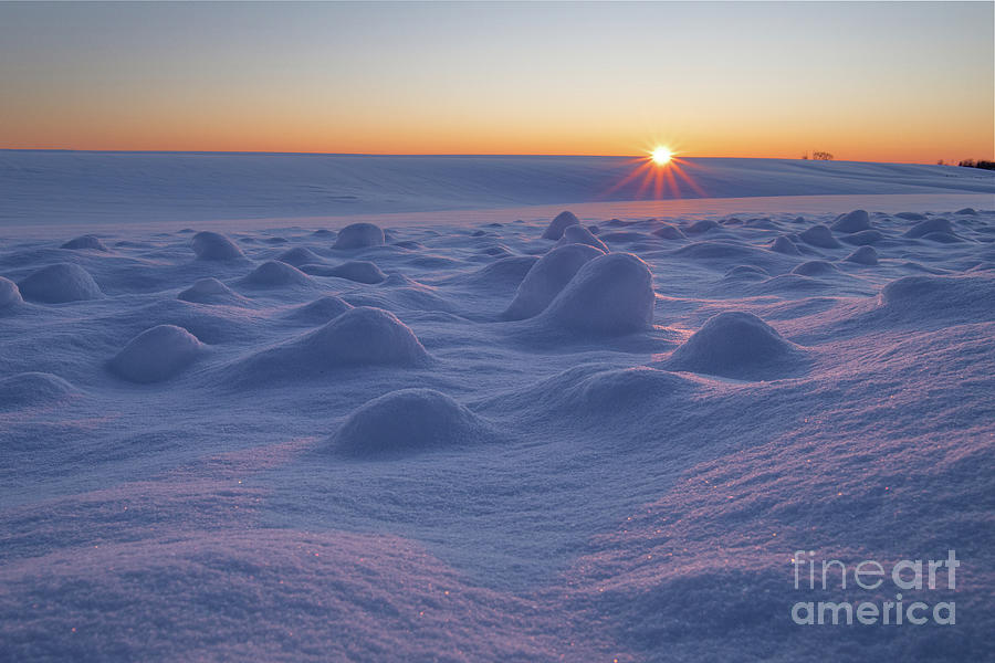Snowy Idaho Sunset Photograph by Bret Barton