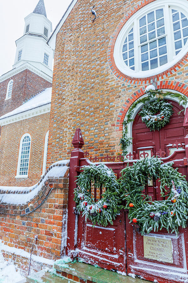 Snowy January at Bruton Parish Church  Photograph by Rachel Morrison