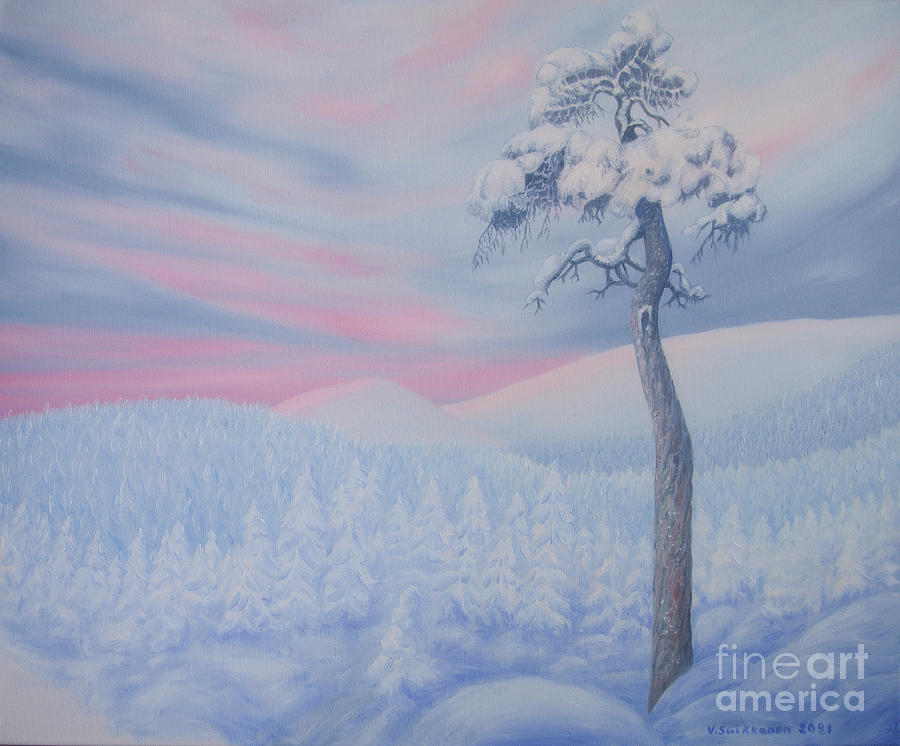 Snowy Landscape Painting